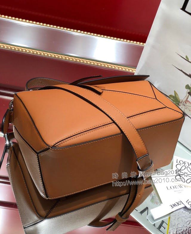 LOEWE經典爆款包包 羅意威小號Puzzle拼接手提斜挎包 10172  tcl1206